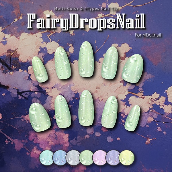 【リリースセール中!!】【かんたん着用】SpringNailCollection【VRネイルチップ】【MDollnail対応】#あんらぼぶい