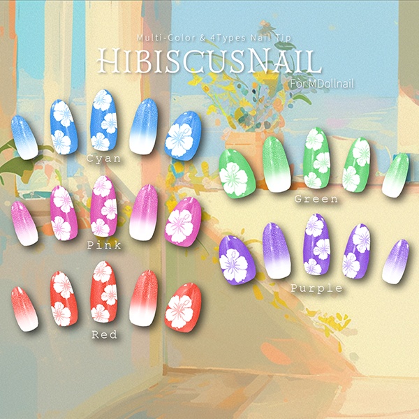 【かんたん着用】SummerNailCollection【VRネイルチップ】【MDollnail対応】#あんらぼぶい
