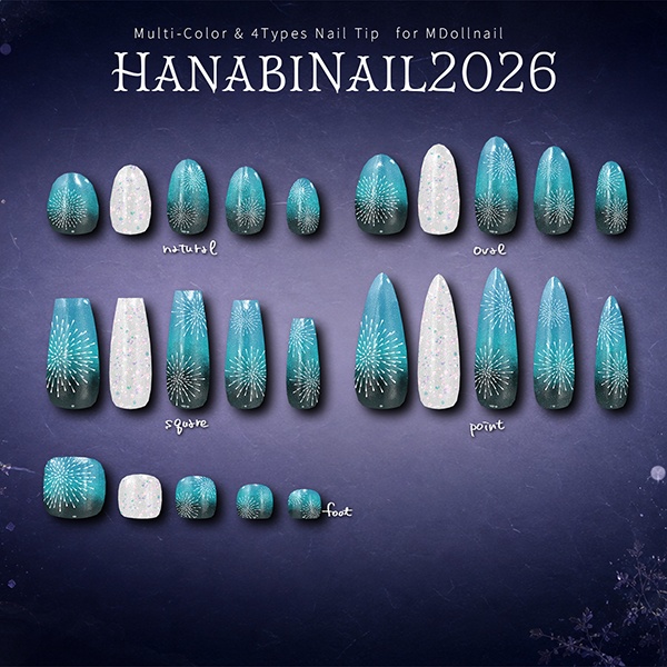【かんたん着用】SummerNailCollection【VRネイルチップ】【MDollnail対応】#あんらぼぶい