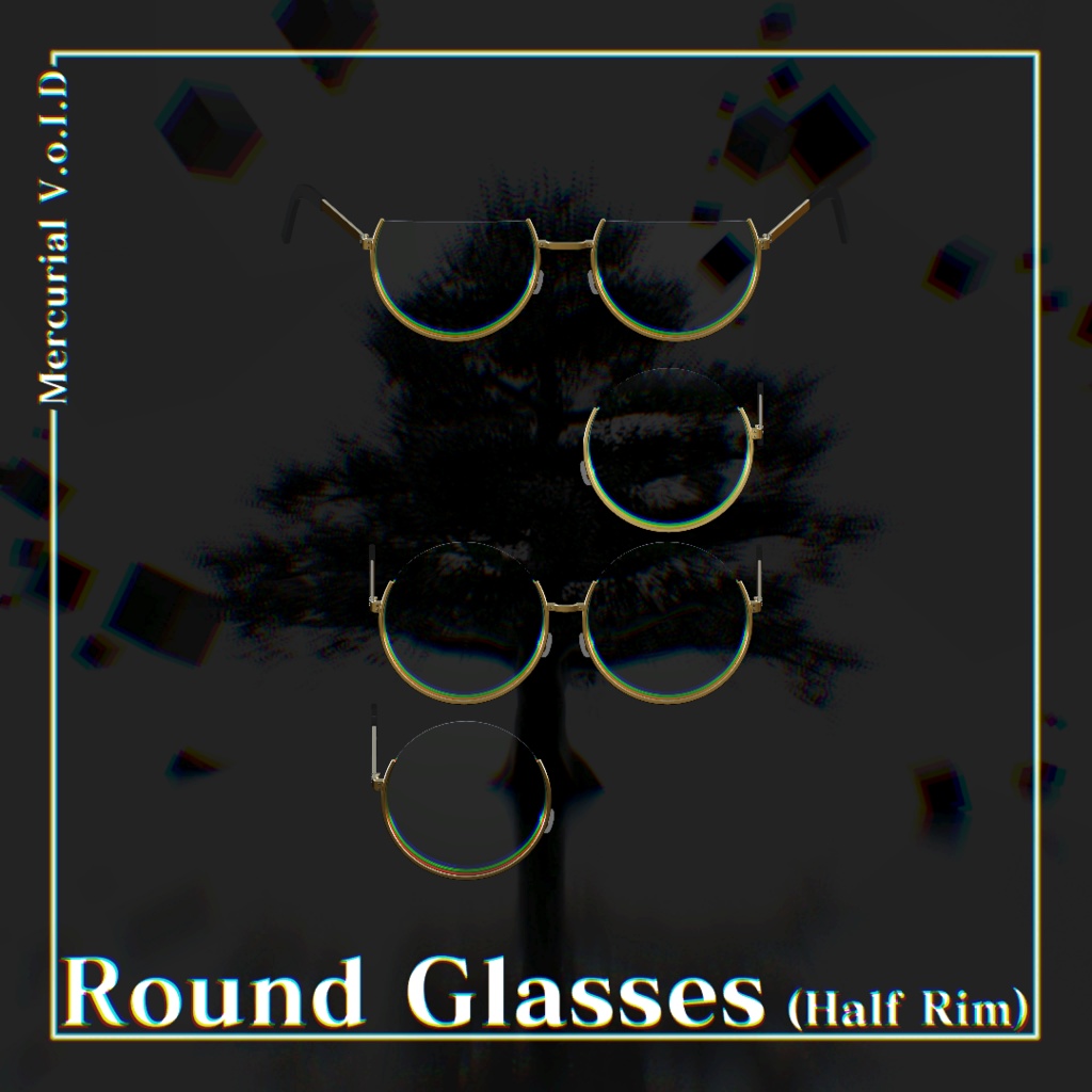▣Mercurial V.o.I.D: Round Glasses (Half Frame)▣