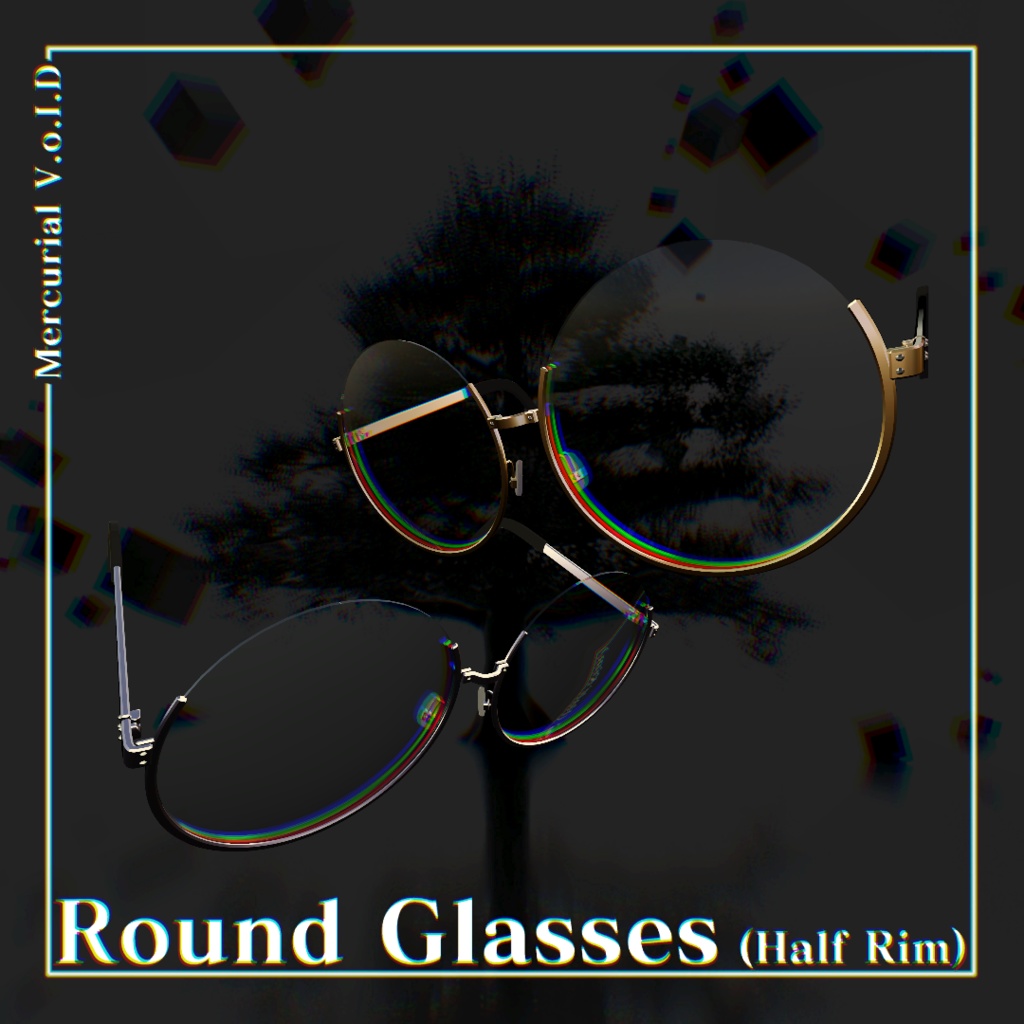 ▣Mercurial V.o.I.D: Round Glasses (Half Frame)▣
