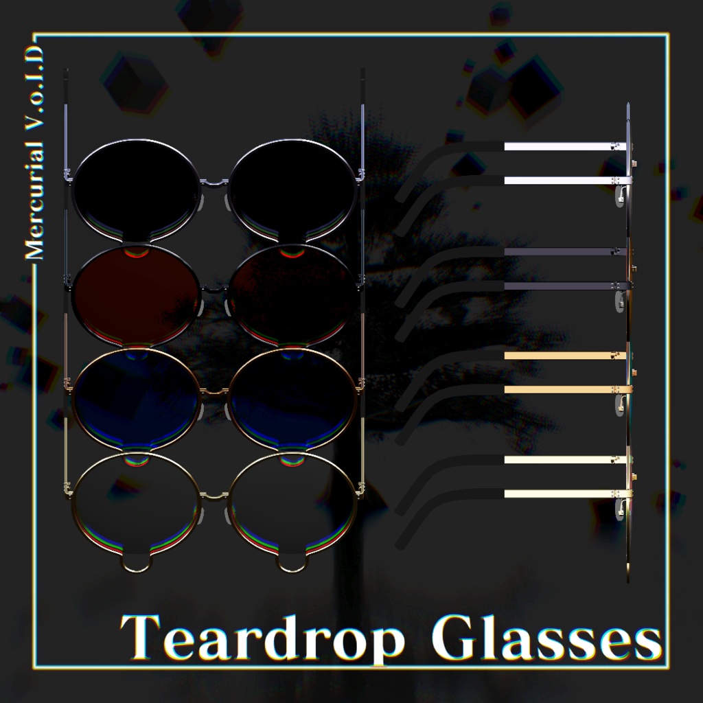 ▣Mercurial V.o.I.D: Teardrop Glasses▣