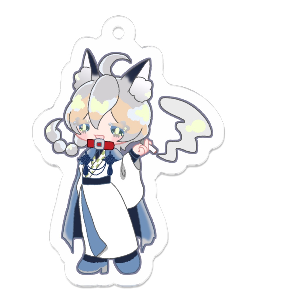狼愛逢　着物　立ち姿　アクキー
