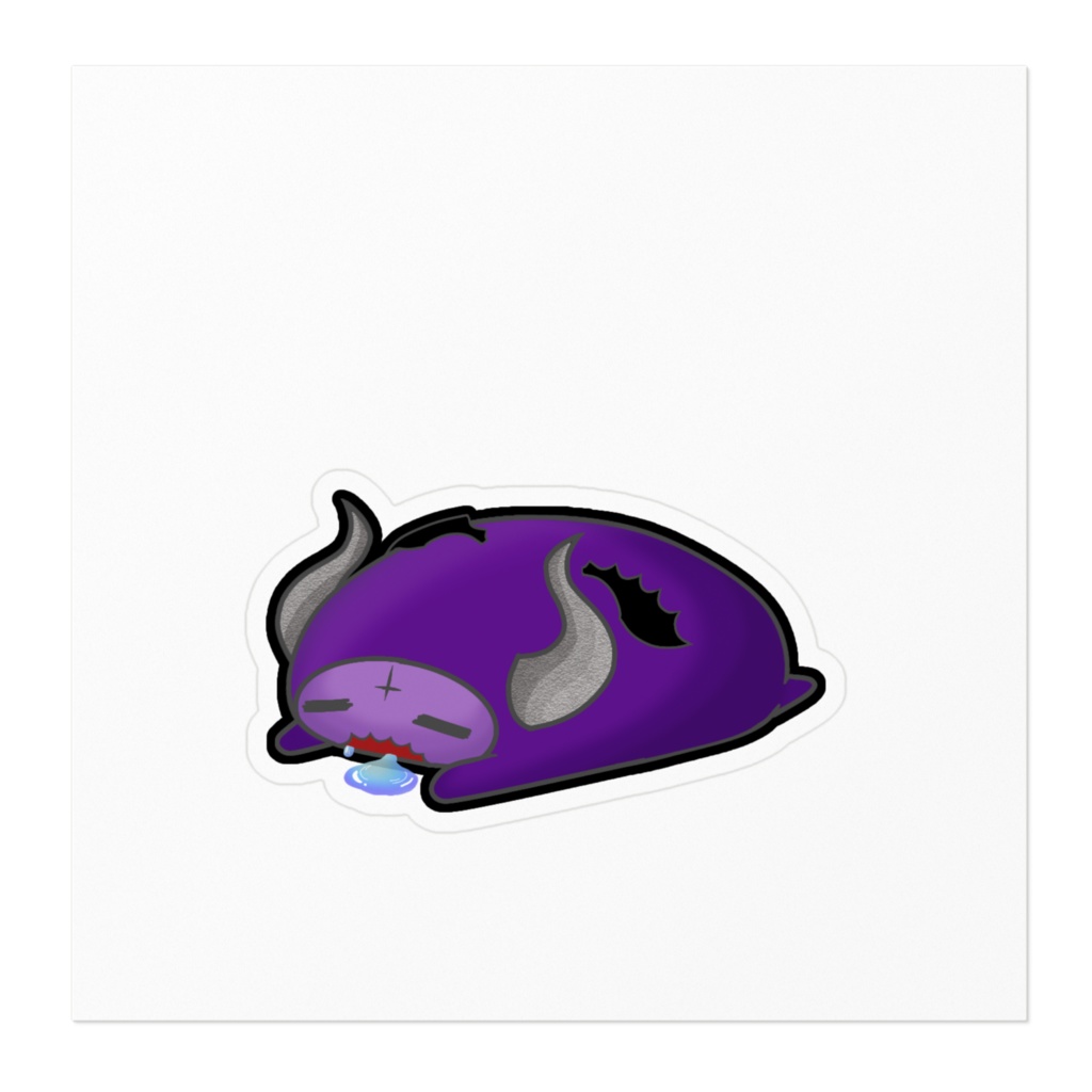 アムくんステッカー「怠惰Everyday」