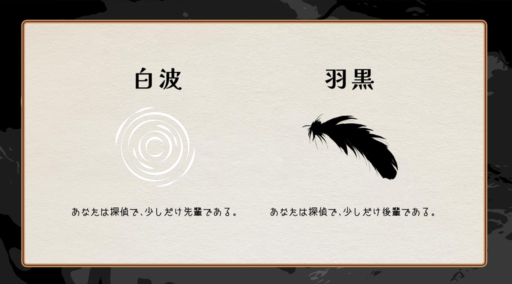 2人用マーダーミステリー「ボウレイキゾクと二人の探偵」