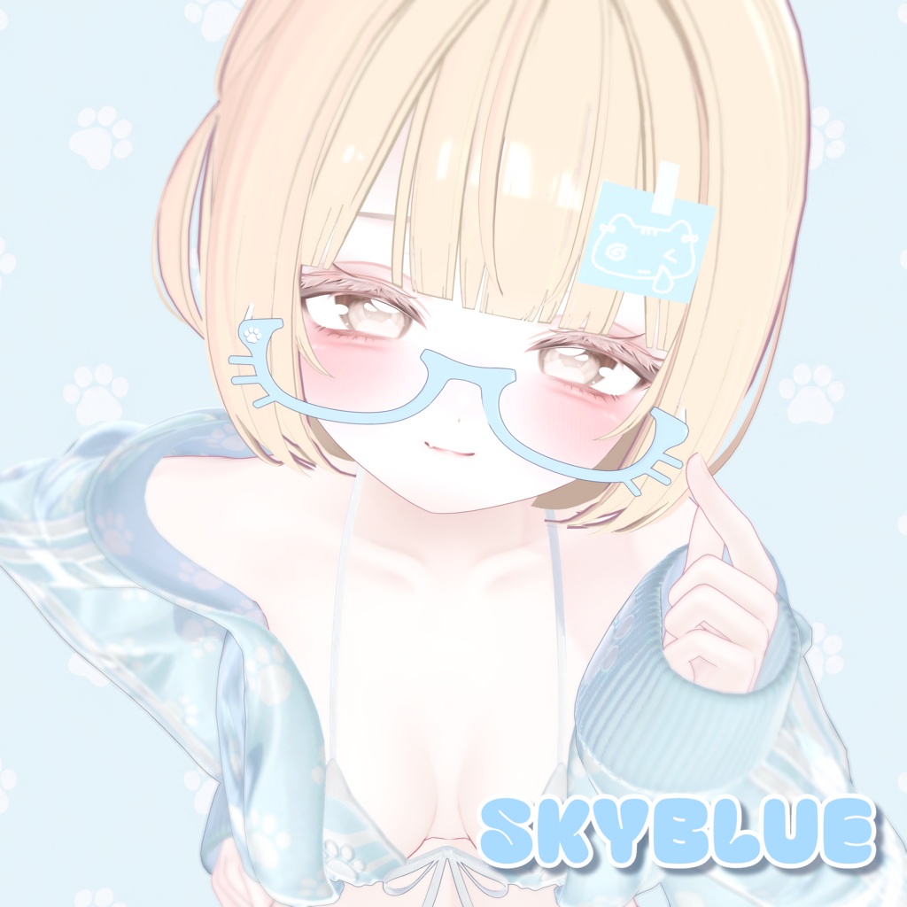 ♡いちご^._.^メガネ딸기냥안경♡