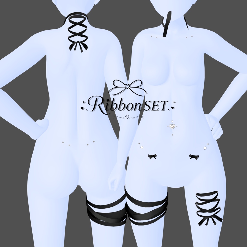 Ribbon SET(pink,black)/MA/PB