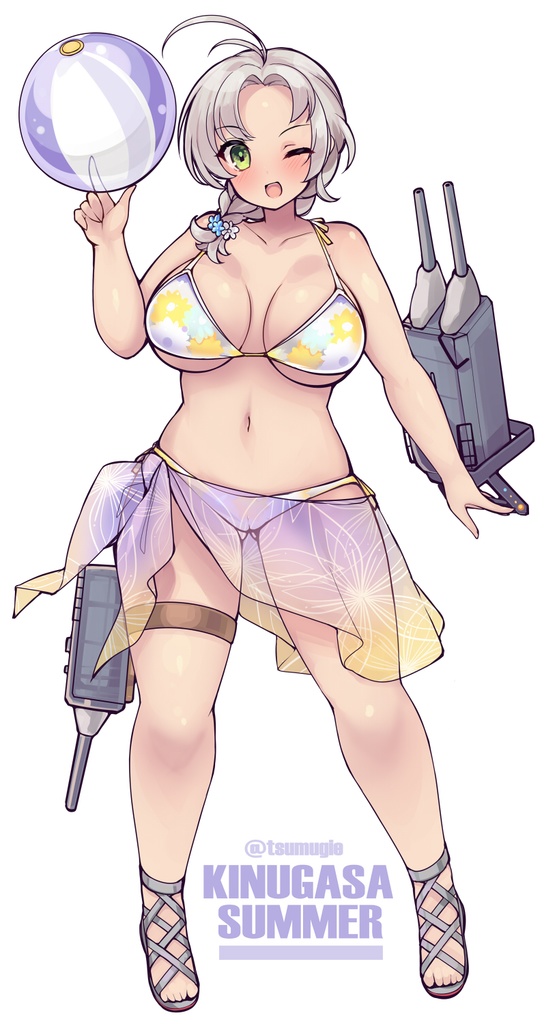 夏の衣笠さんビキニBIGアクリルスタンド