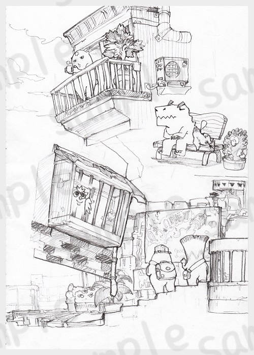 【DL版】アナログらくがき画集_楽描き帳vol.1