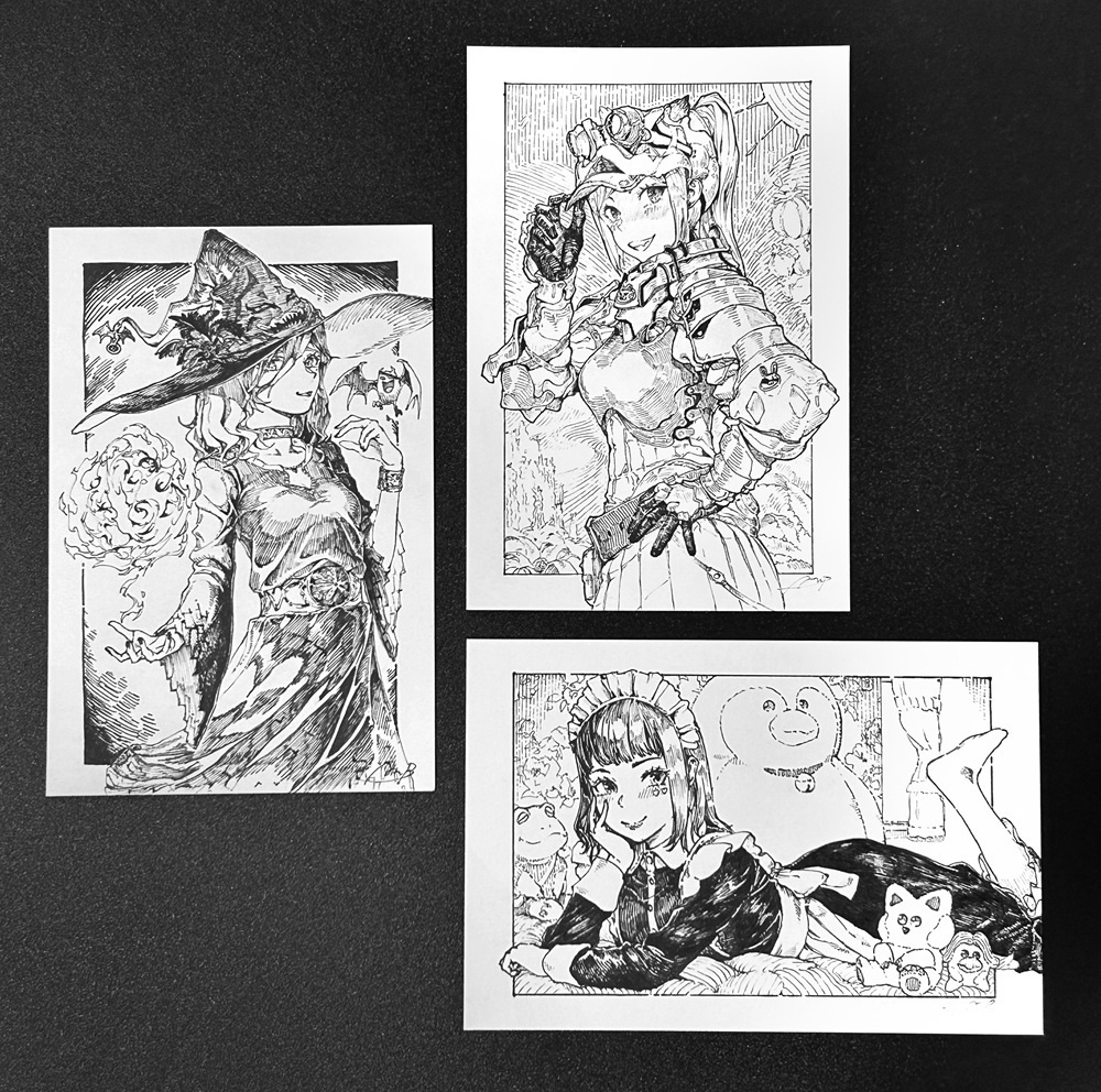 【期間限定販売】はがきサイズアナログ原画イラスト