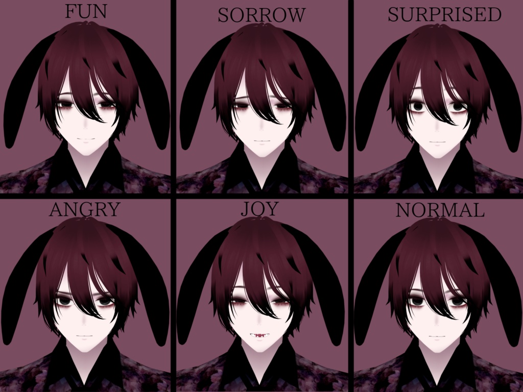 【VRoidアバター】闇抱え兎お兄さん