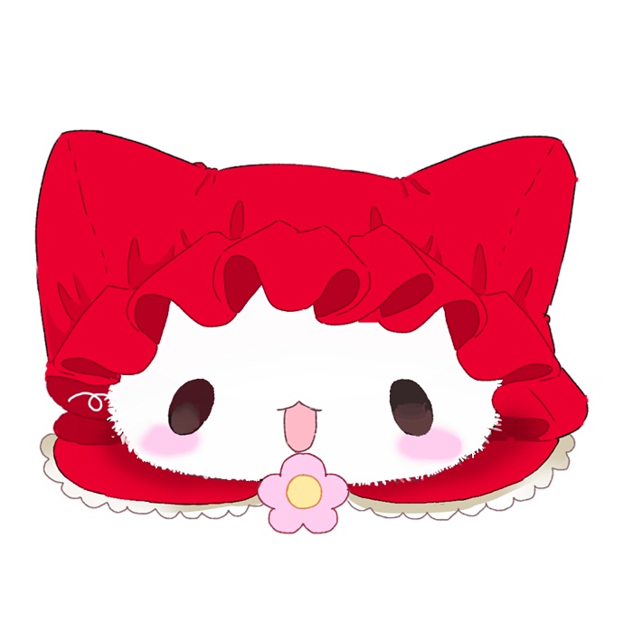 ❤️赤ずきんケセランパサランアクリルキーホルダー❤️