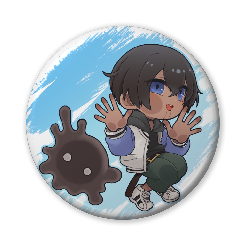 【缶バッジ 56mm】ひとまなる ペタッとSD ver