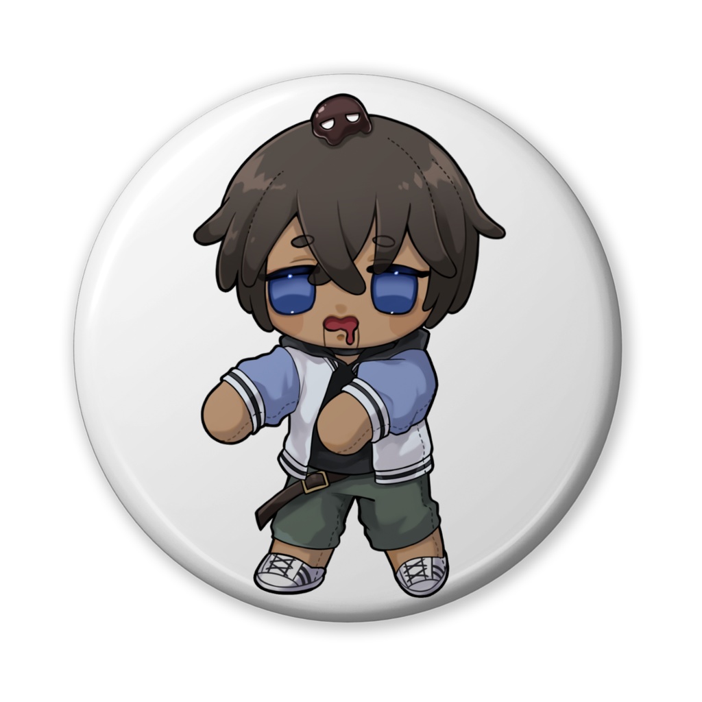 【缶バッジ 56mm】ひとまなる お人形 Ver