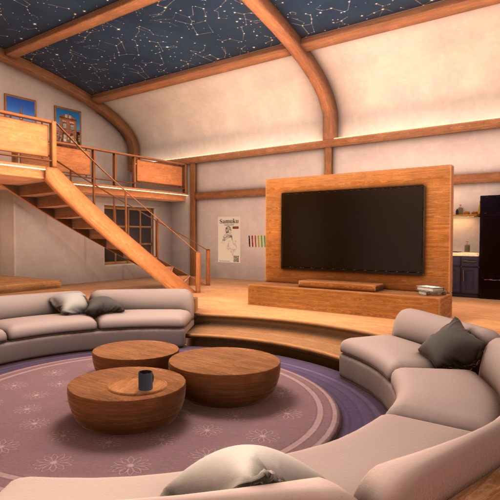 【VRCワールド】Loft_Lounge_Home