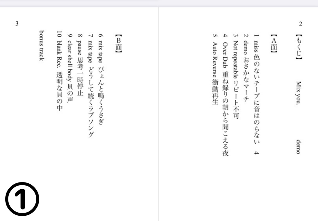 all A'z 頒布物一覧