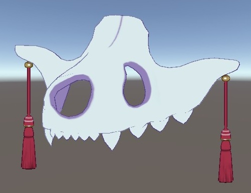 オリジナル3Dアクセサリー 骨マスク
