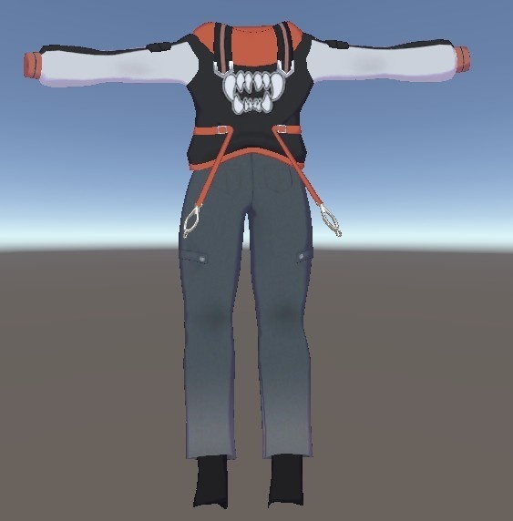 【きんゆうオスケモ対応衣装】プリントパーカー