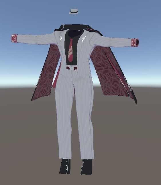 【きんゆうオスケモ対応衣装】マフィアスーツ