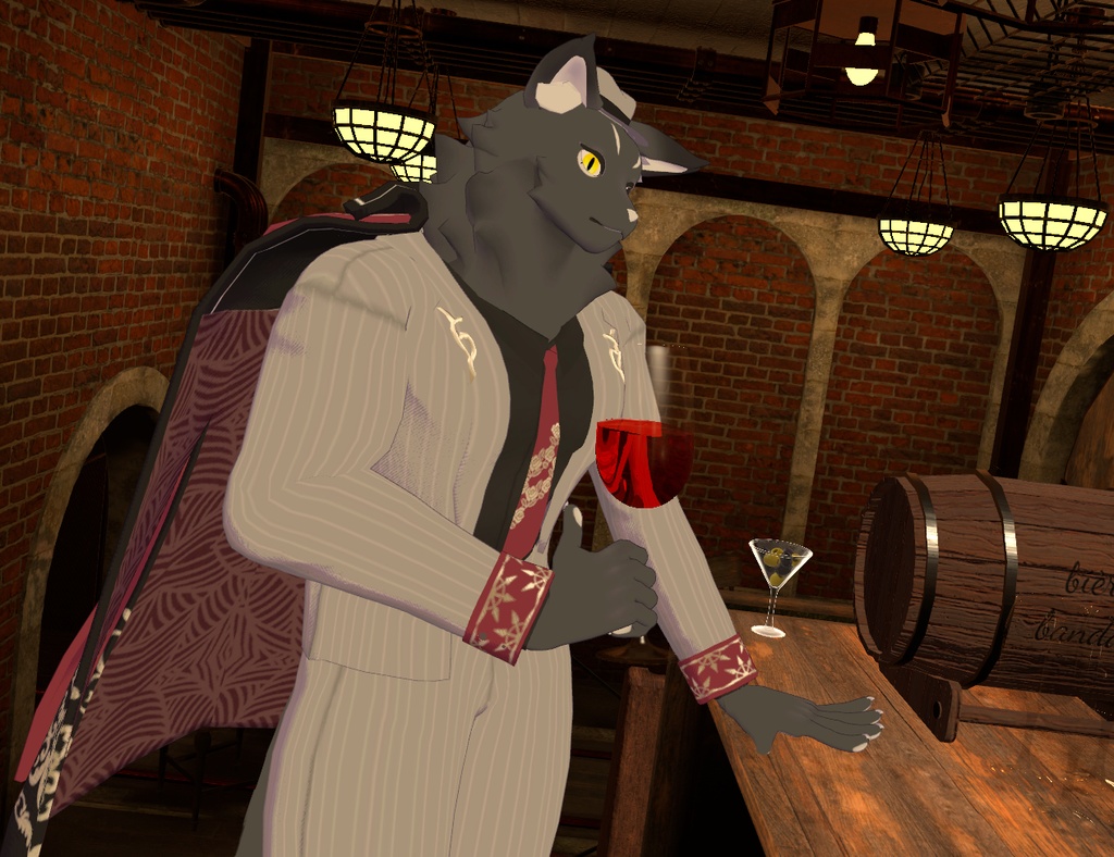 【きんゆうオスケモ対応衣装】マフィアスーツ