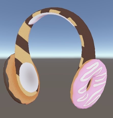 オリジナル3Dアクセサリー ドーナツヘッドホン