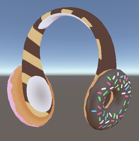 オリジナル3Dアクセサリー ドーナツヘッドホン