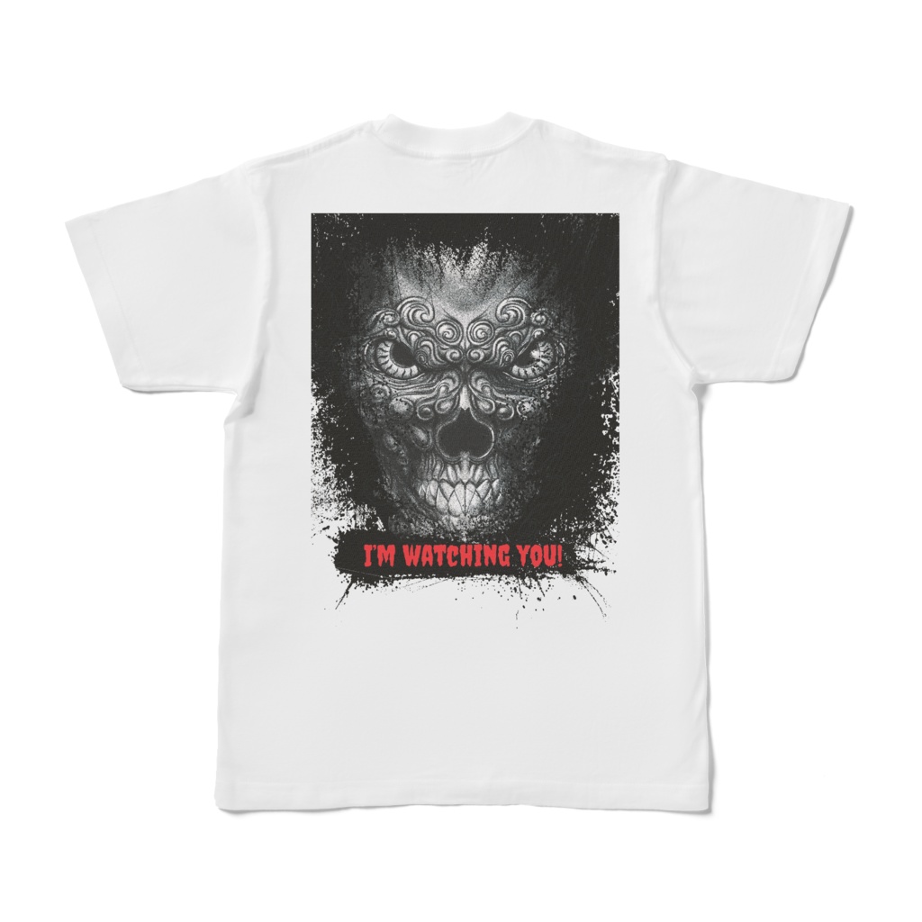ドクロ　watchingTシャツ（背面）