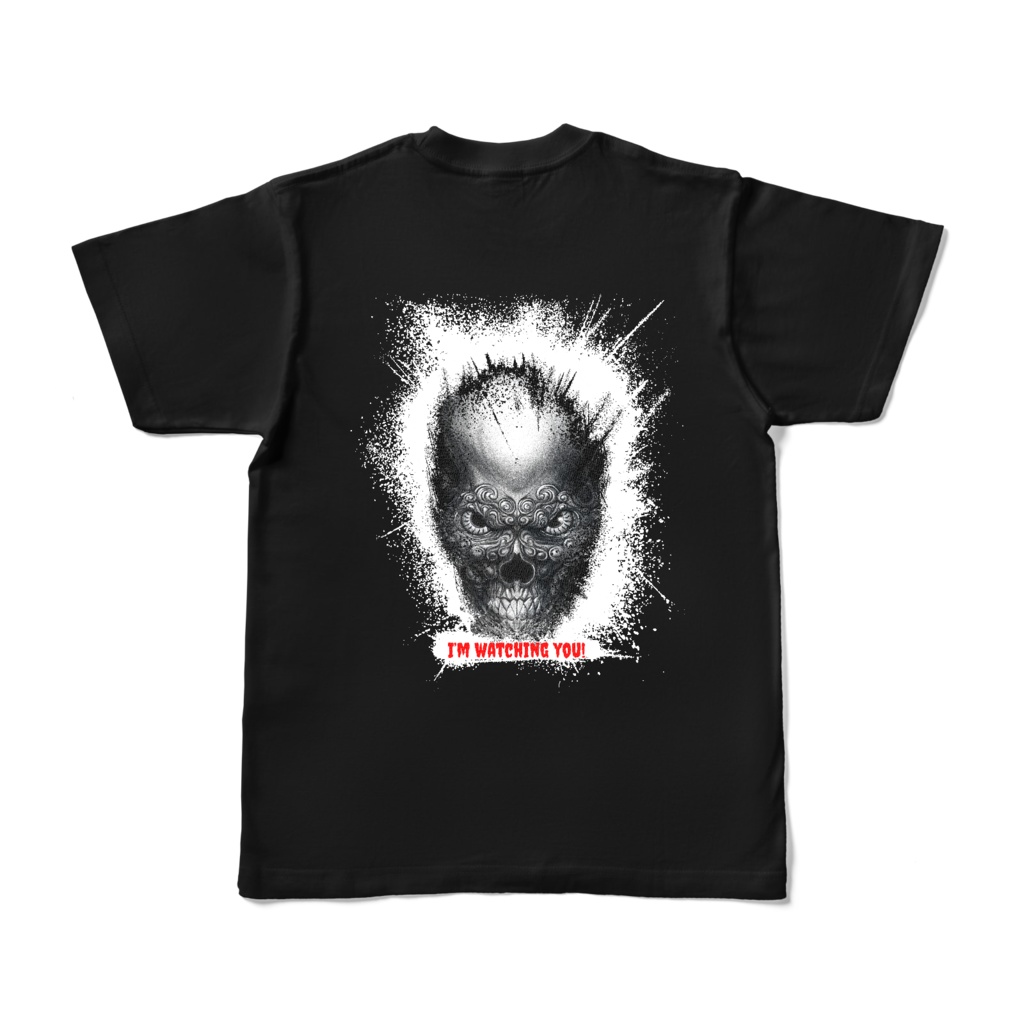 ドクロ watchingTシャツ(背面)