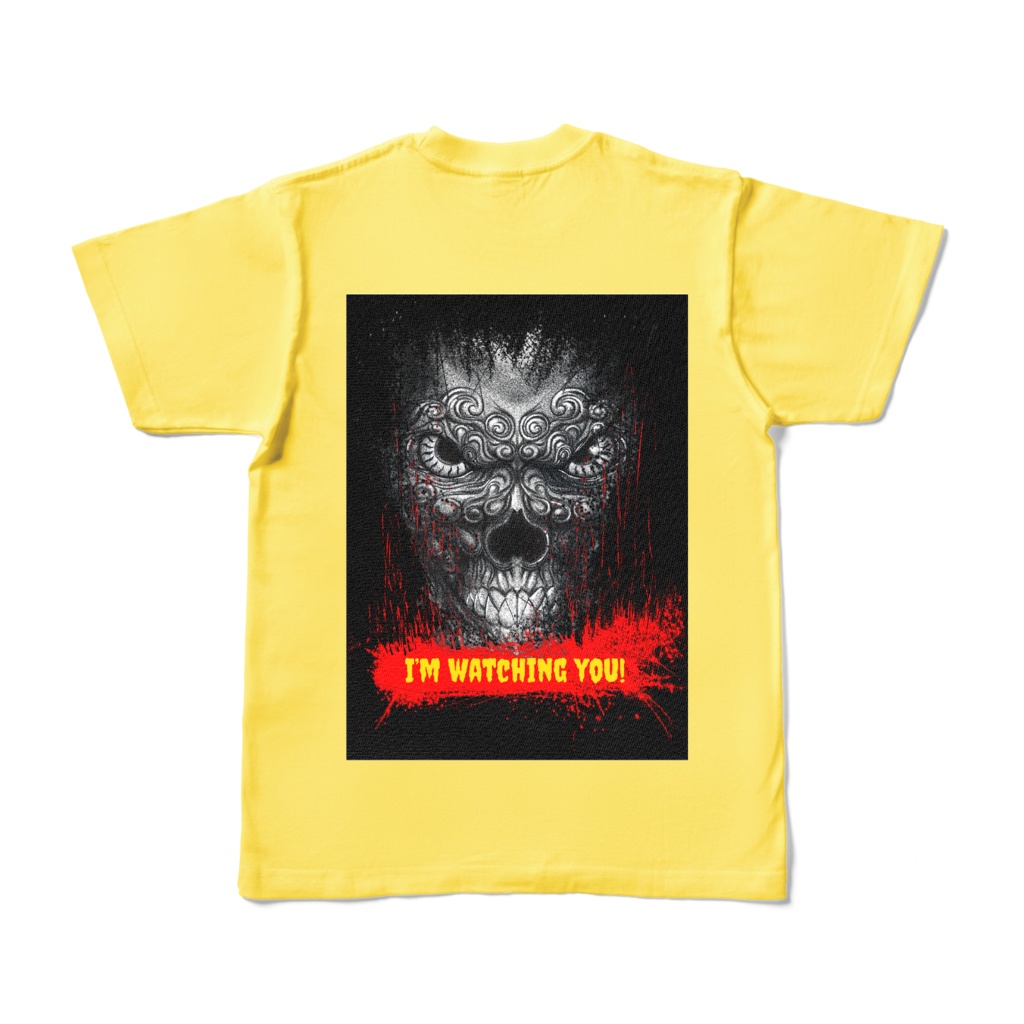 ドクロ　watchingTシャツ（背面）