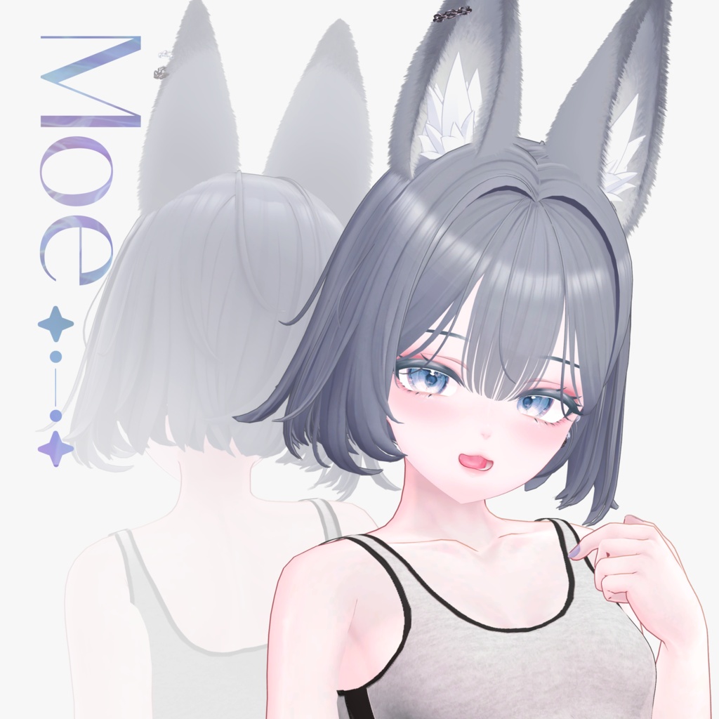 【9 avatars】【VRC Hair】 ♥ Cresent_Hair ♥