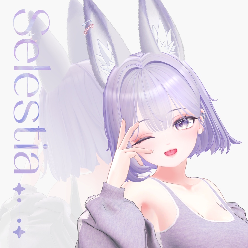 【9 avatars】【VRC Hair】 ♥ Cresent_Hair ♥