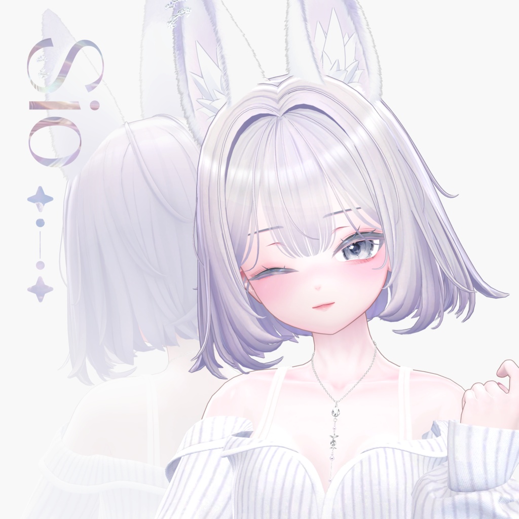 【9 avatars】【VRC Hair】 ♥ Cresent_Hair ♥