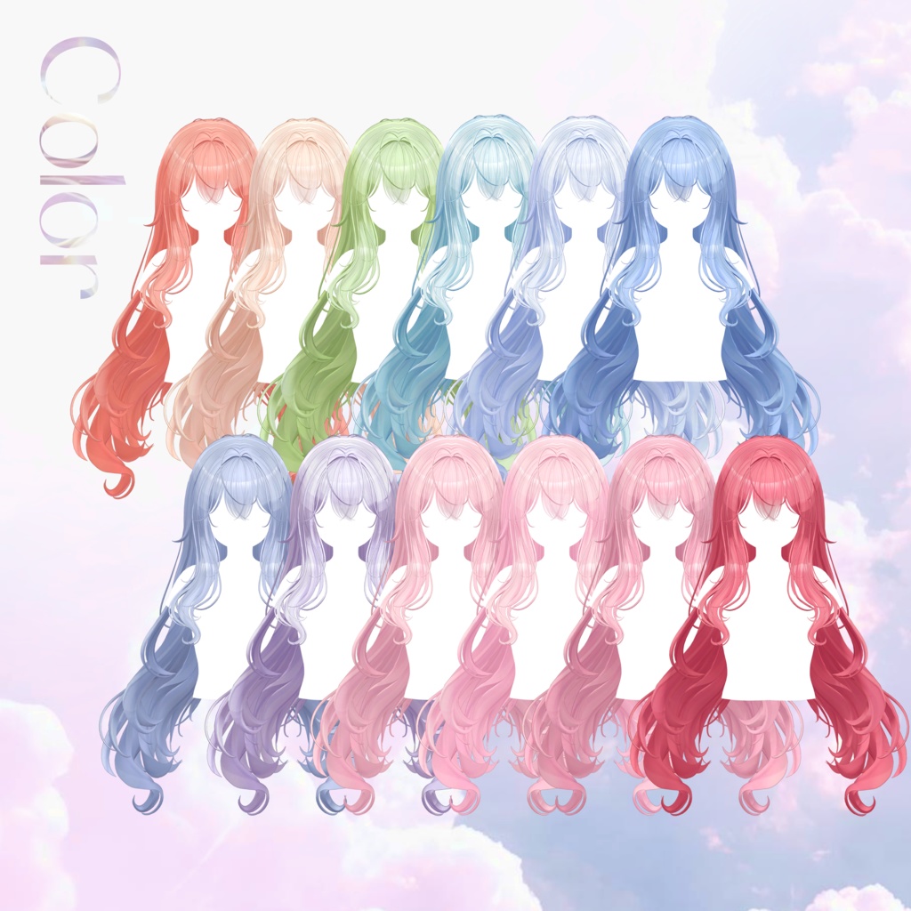 【10 avatars】【VRC Hair】 ♥ Lowell_Hair ♥