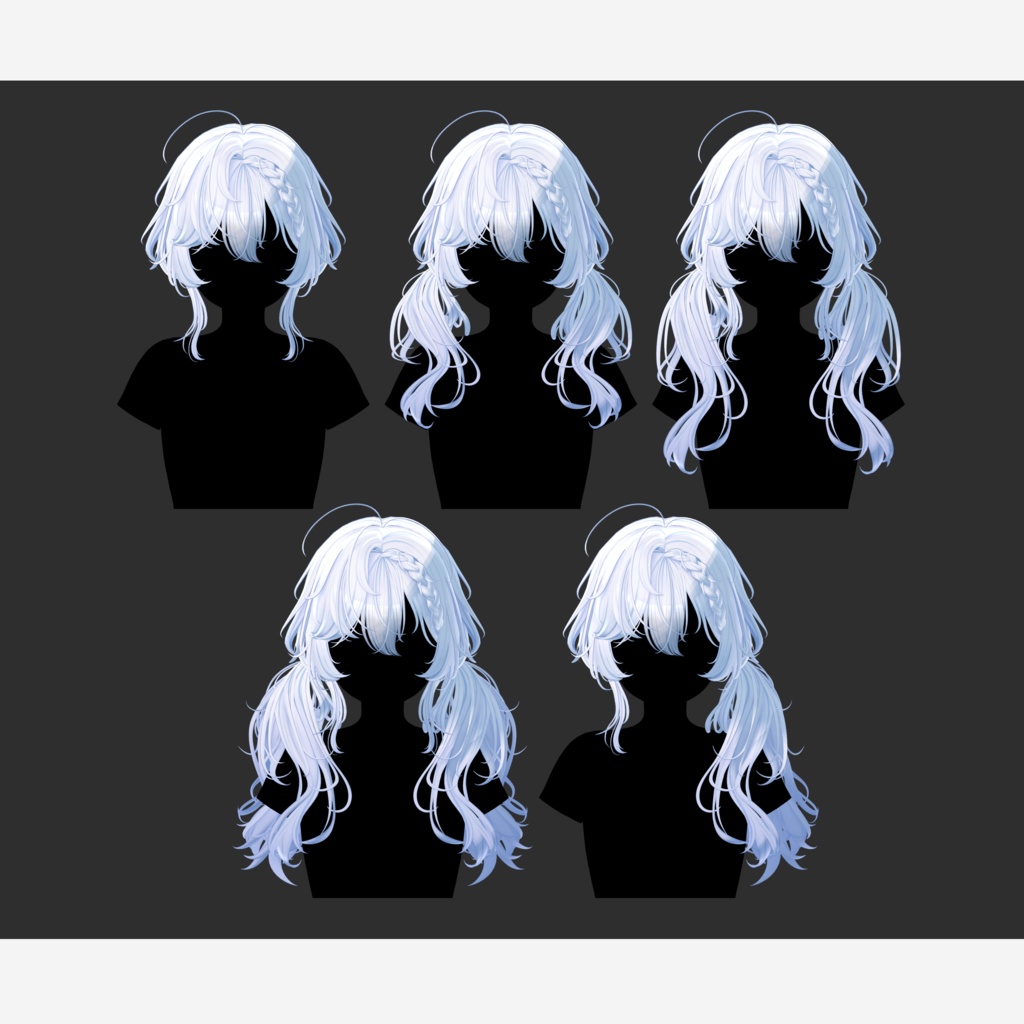 【9 avatars】【VRC Hair】♥ Muffin_Hair ♥