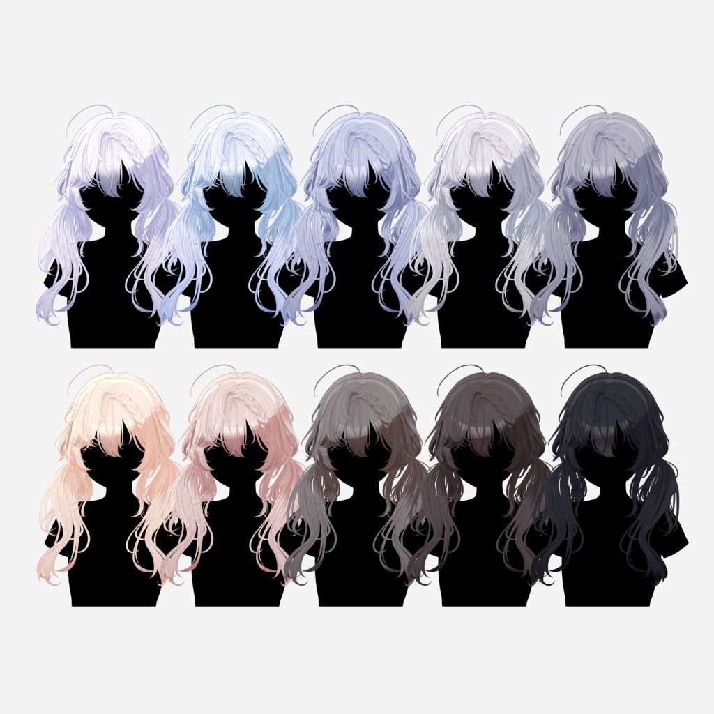 【9 avatars】【VRC Hair】♥ Muffin_Hair ♥