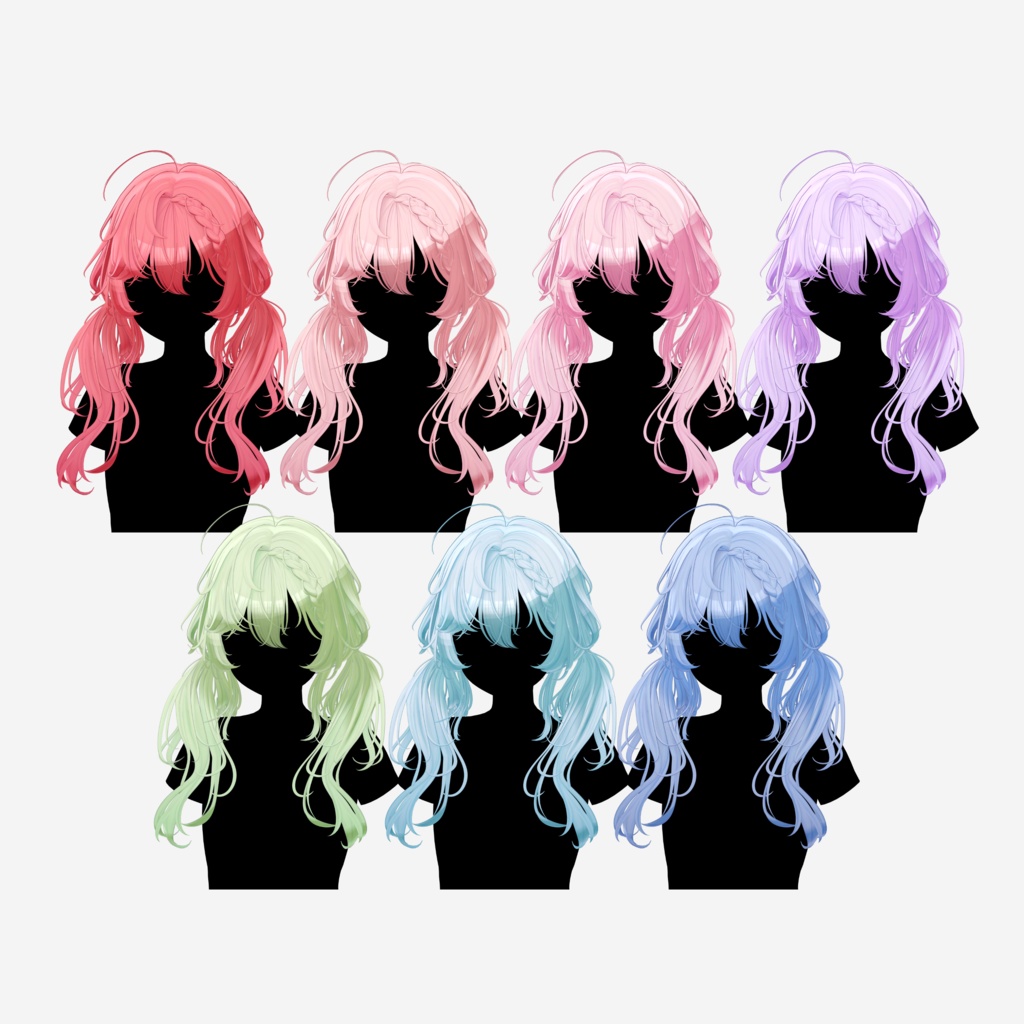 【9 avatars】【VRC Hair】♥ Muffin_Hair ♥