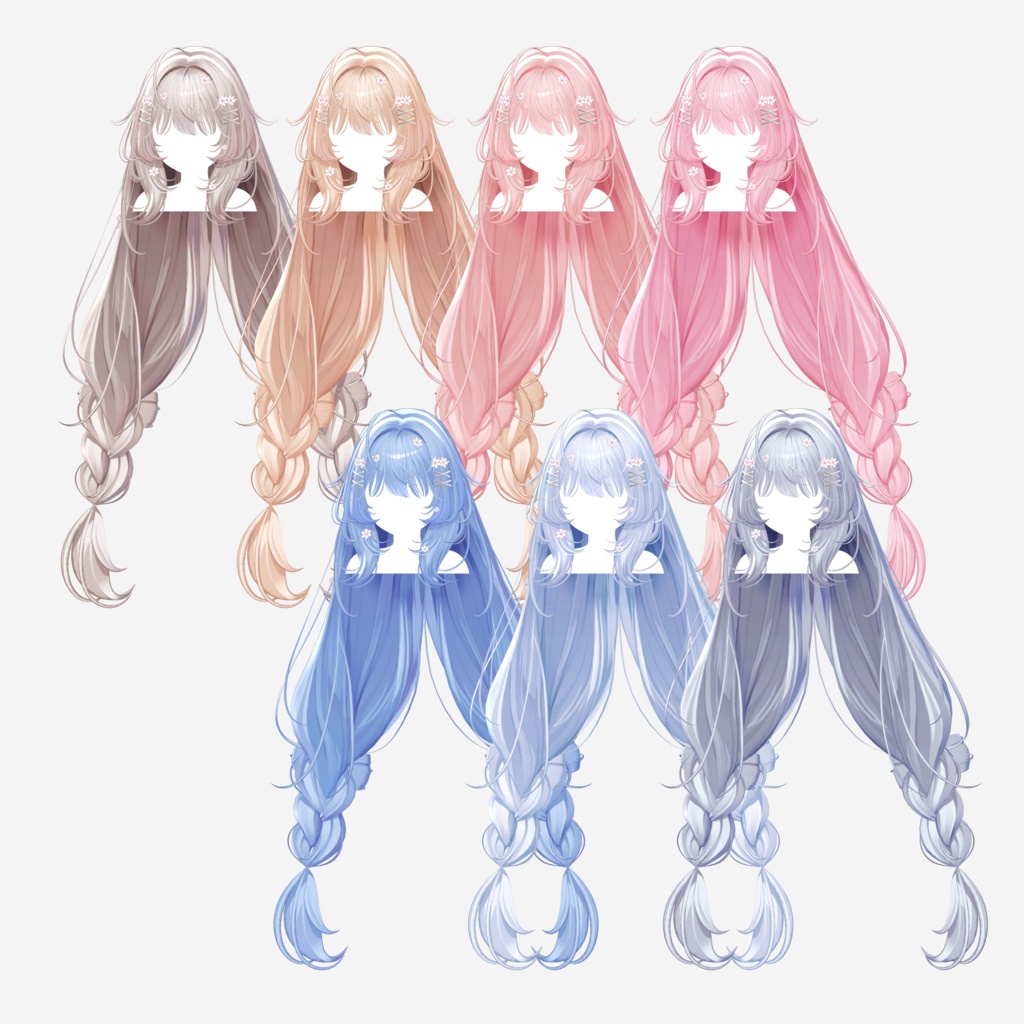 【9 avatars】【VRC Hair】♥ Daisy_Hair ♥