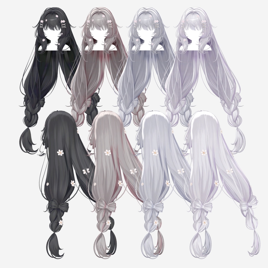 【9 avatars】【VRC Hair】♥ Daisy_Hair ♥