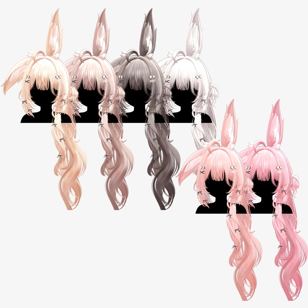 【8 avatars】【VRC Hair】♥ Kismet_Hair ♥