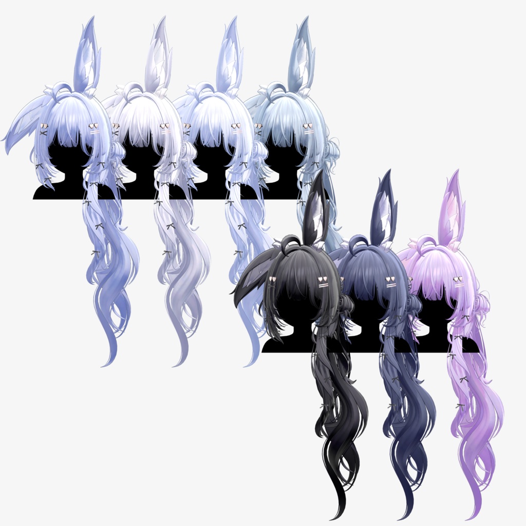 【8 avatars】【VRC Hair】♥ Kismet_Hair ♥