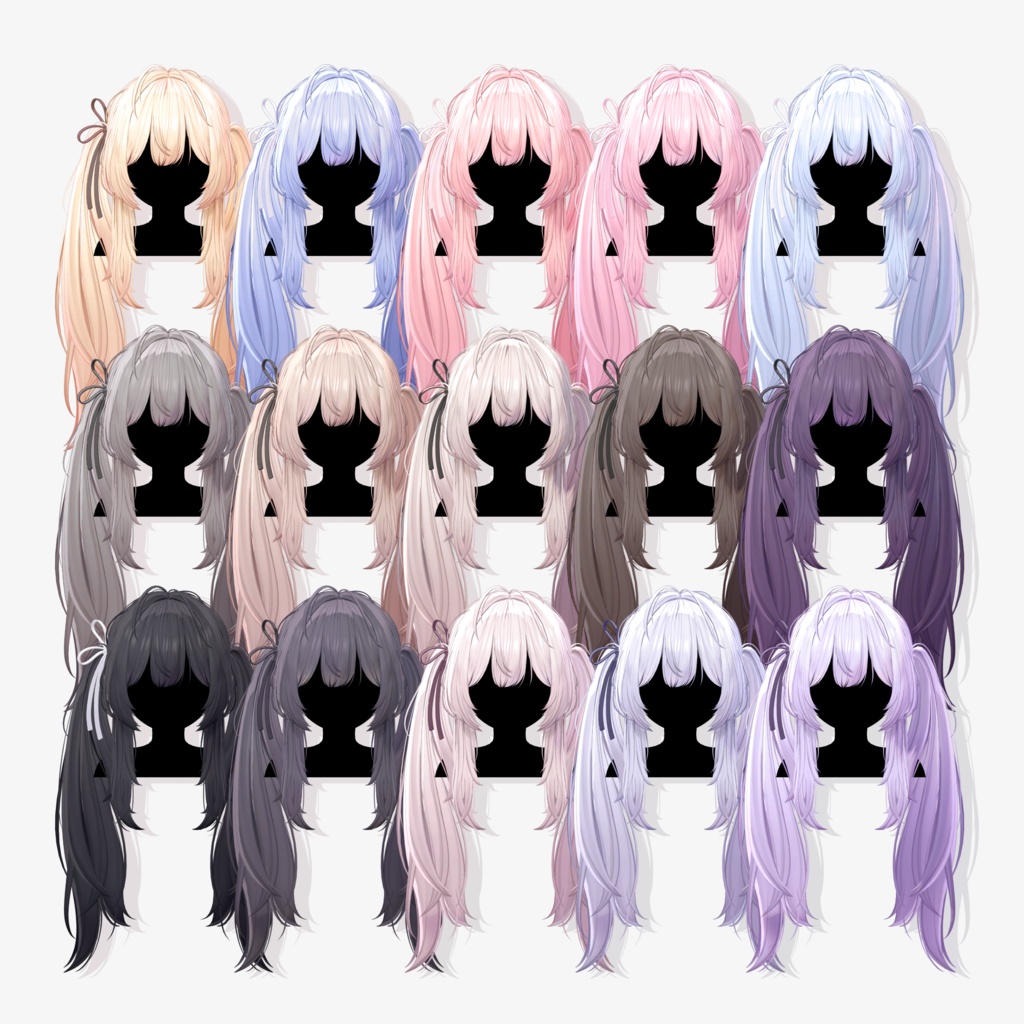 7 avatars】【VRC Hair】♥ Haze_Hair ♥ - Nanaha - BOOTH