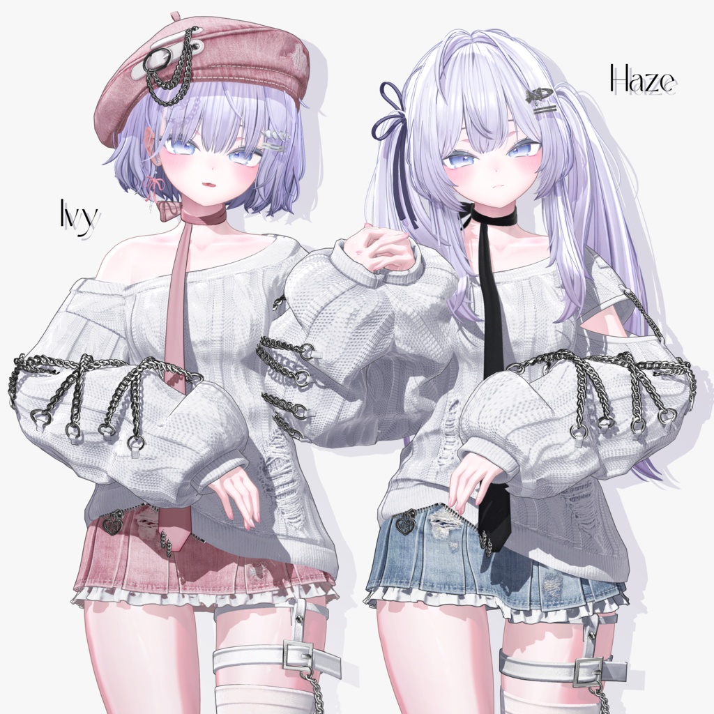 【10 avatars】【VRC Hair】♥ Ivy_Hair ♥