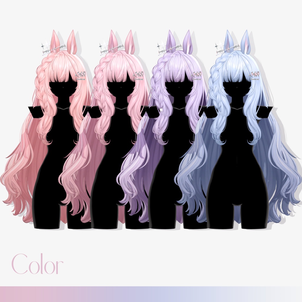 【10 avatars】【VRC Hair】♥ Bella_Hair ♥