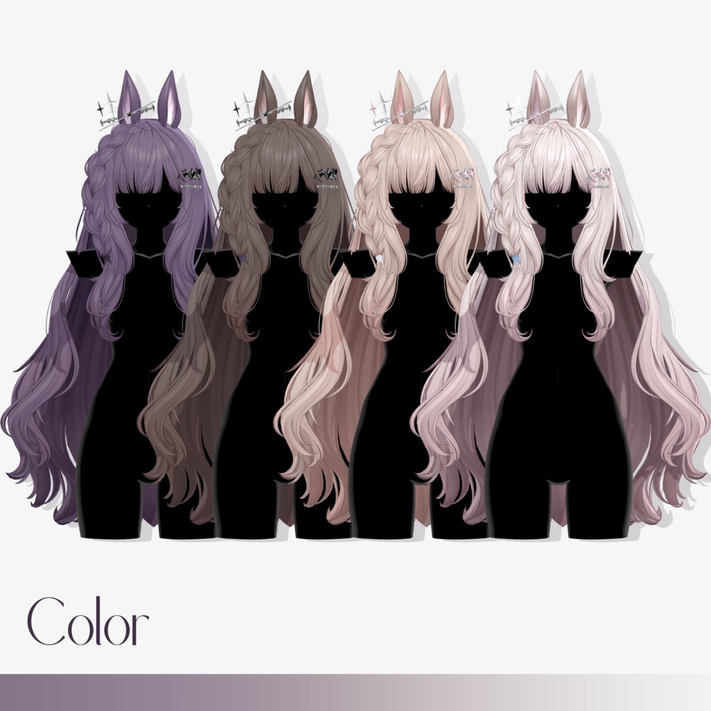 【10 avatars】【VRC Hair】♥ Bella_Hair ♥