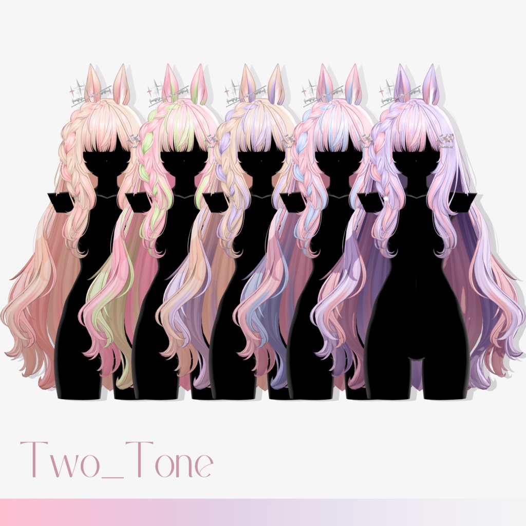 【10 avatars】【VRC Hair】♥ Bella_Hair ♥