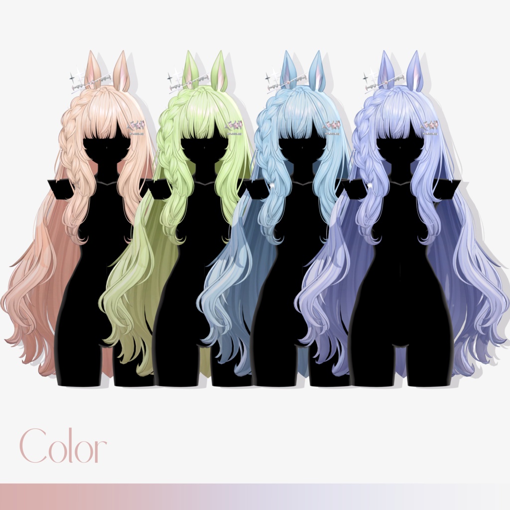 【10 avatars】【VRC Hair】♥ Bella_Hair ♥