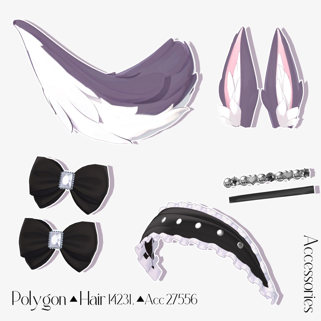 【11 avatars】【VRC Hair】♥ Mocha_Hair ♥