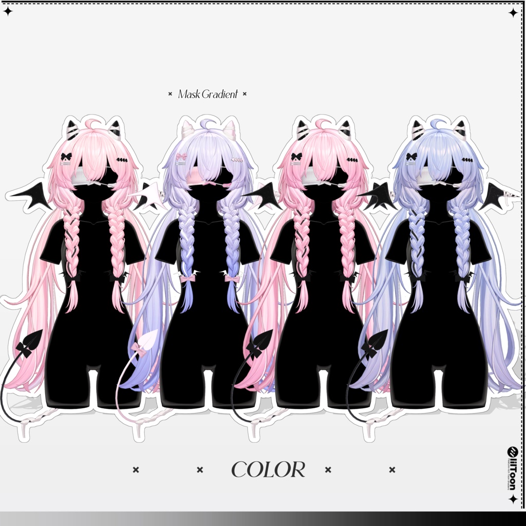 【11 avatars】【VRC Hair】♥ Nova_Hair ♥