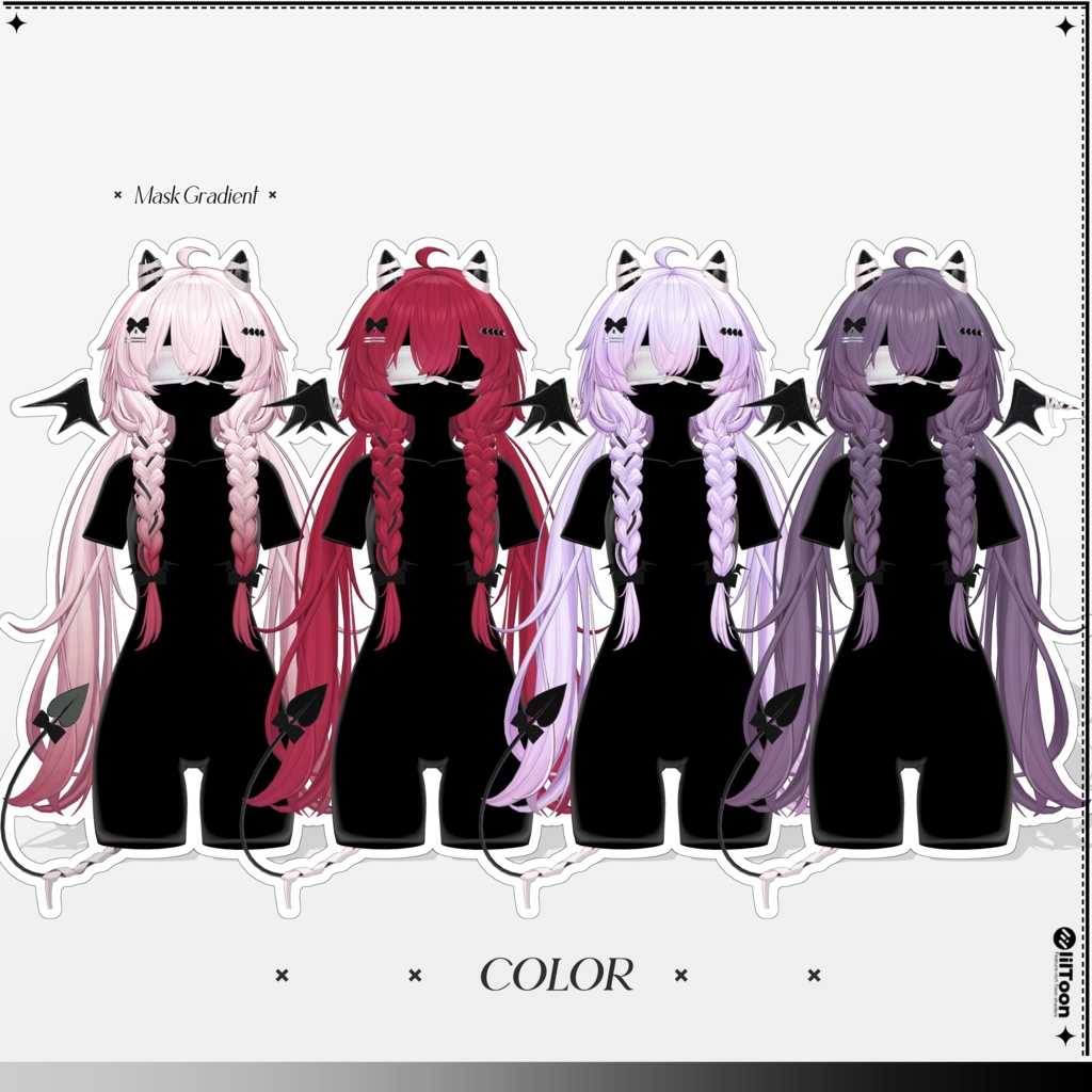 【11 avatars】【VRC Hair】♥ Nova_Hair ♥