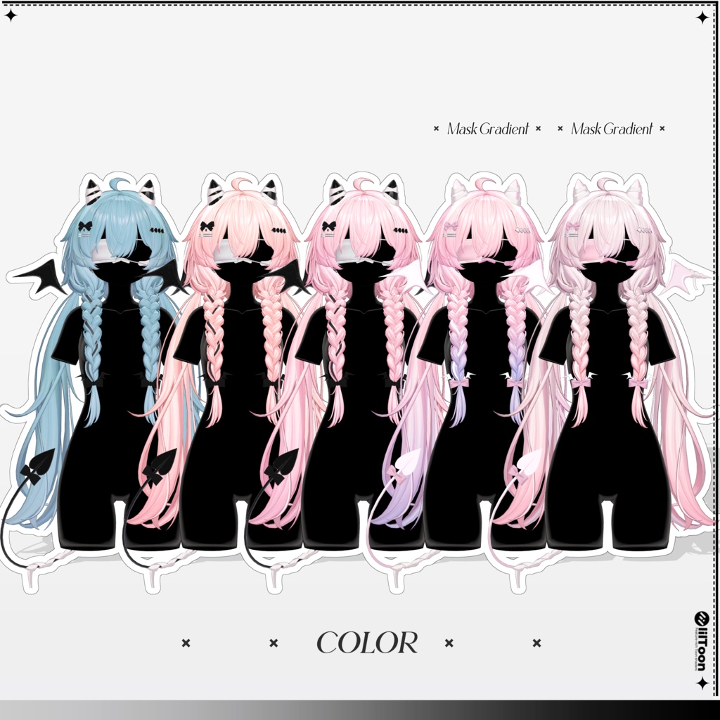 【11 avatars】【VRC Hair】♥ Nova_Hair ♥